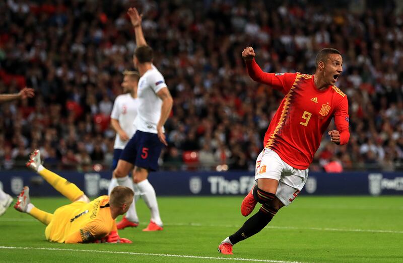 Rodrigo, right, scored the winner for Spain at Wembley