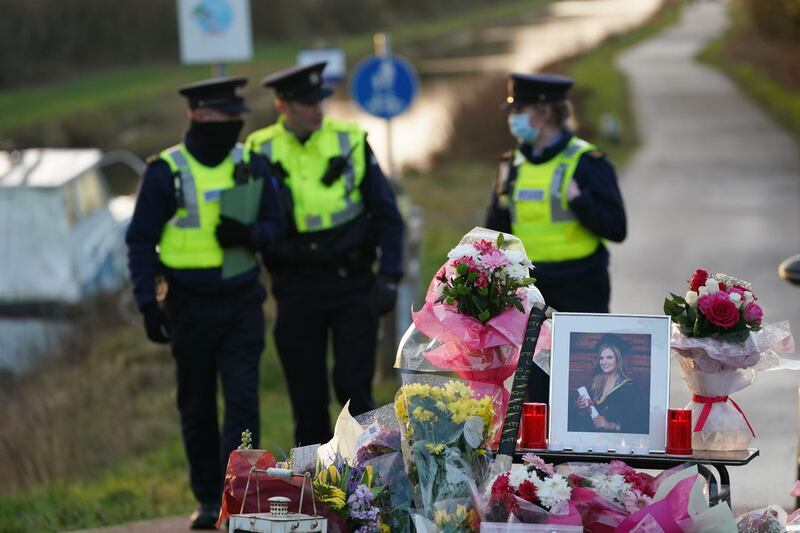 Floral tributes were laid at the Grand Canal in Tullamore, Co Offaly