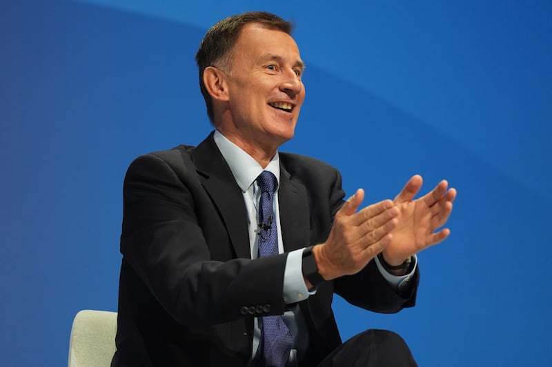 Jeremy Hunt during the Conservative Party Conference