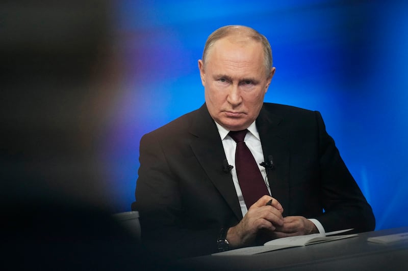 Russian President Vladimir Putin is expected to win the election in March (Alexander Zemlianichenko, Pool/AP)