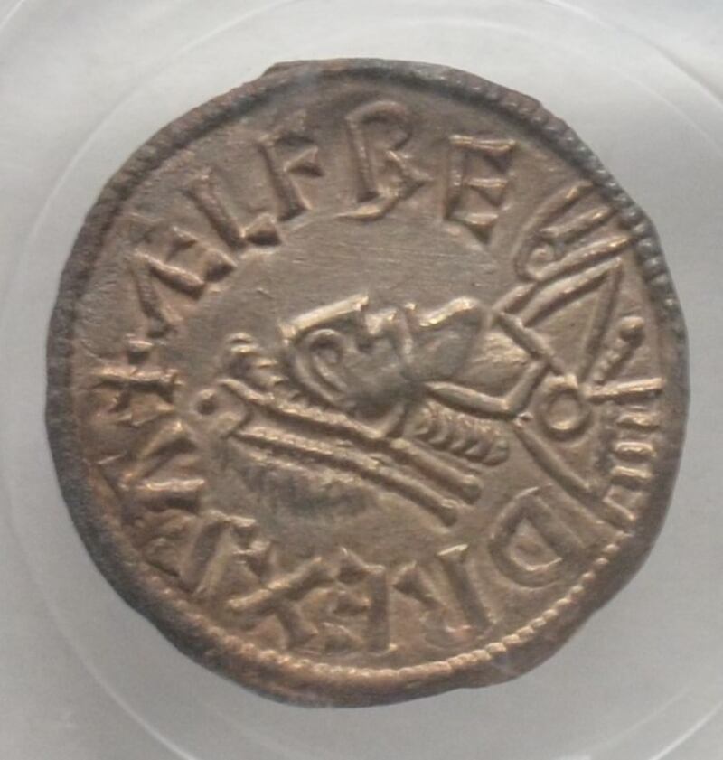 One of the coins found at Roger Pilling’s Lancashire home