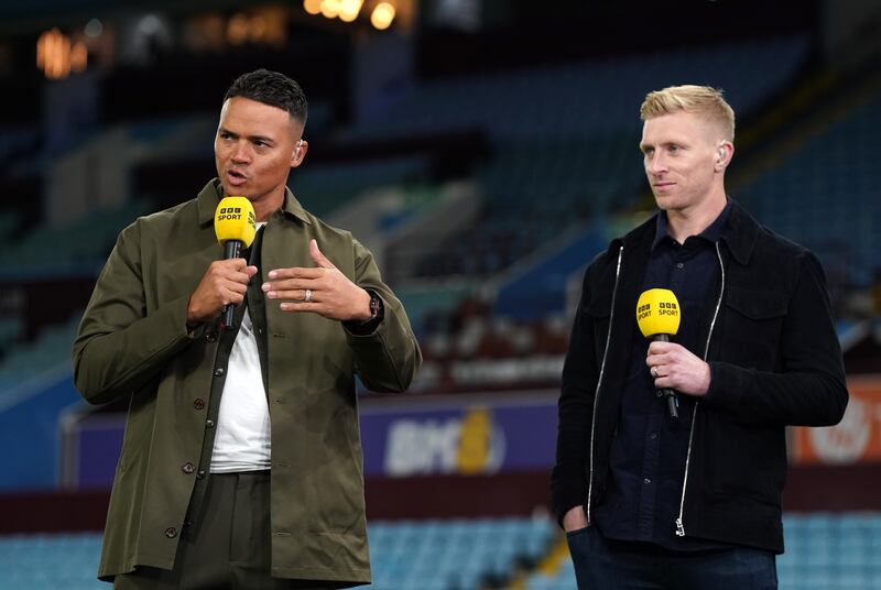 Jenas (left) left the BBC in August