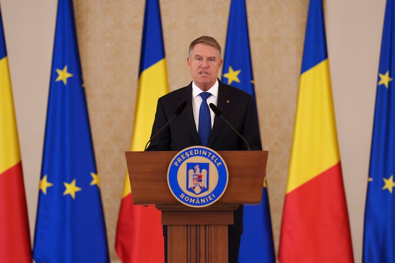 Mr Iohannis nominated Prime Minister designate Marcel Ciolacu to form the new government in Bucharest (AP)