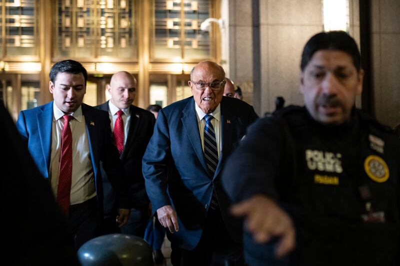 Giuliani portrayed himself as disorganised amid several court cases (AP)