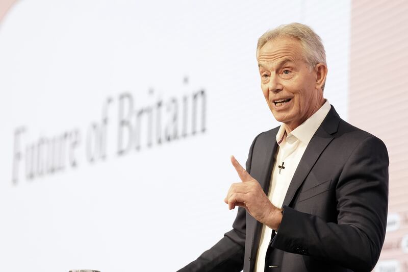 Sir Tony Blair said AI had the potential to reimagine the state