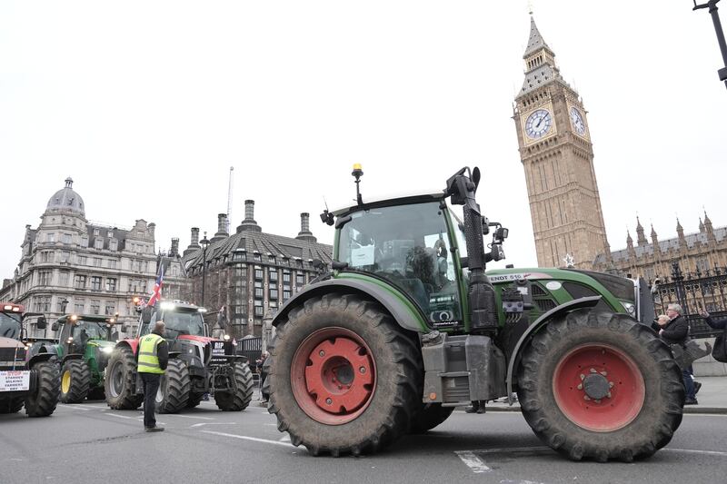 Farmers have taken to the streets of London and other cities to protest against the changes to inheritance tax