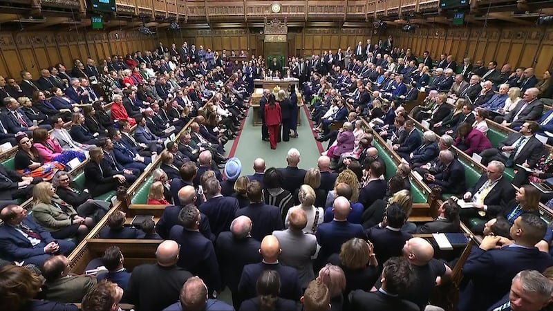 MPs gathered to hear the result of the vote on the Terminally Ill Adults (End of Life) Bill (House of Commons/UK Parliament)