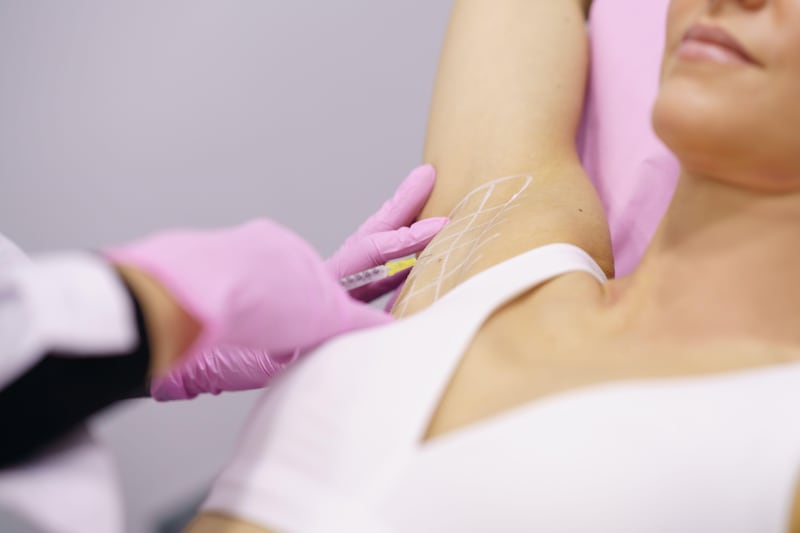Botox in your underarms can paralyse the production of sweat