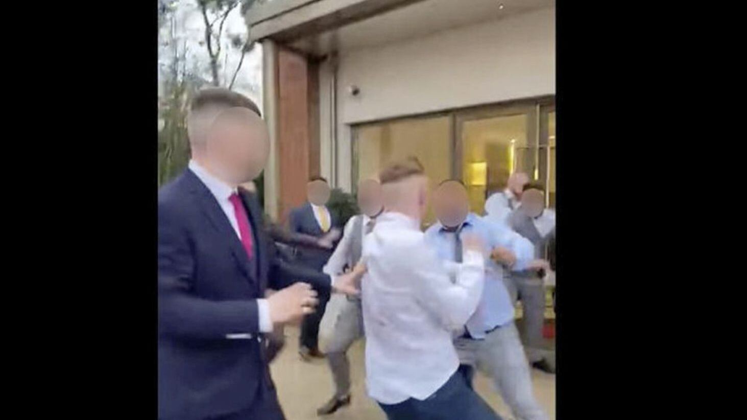 Footage shared last month shows fighting breaking out at a charity MMA event at a south Belfast hotel. 