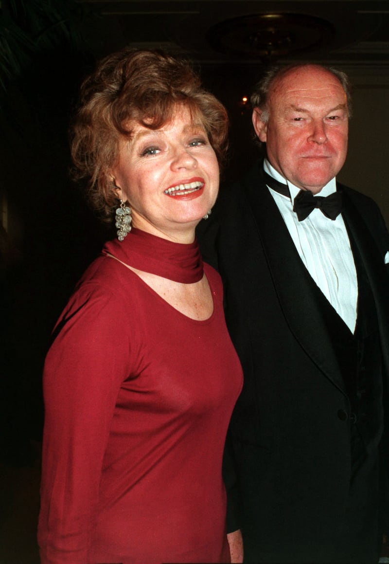 Actress Prunela Scales and her husband Timothy West in 1998