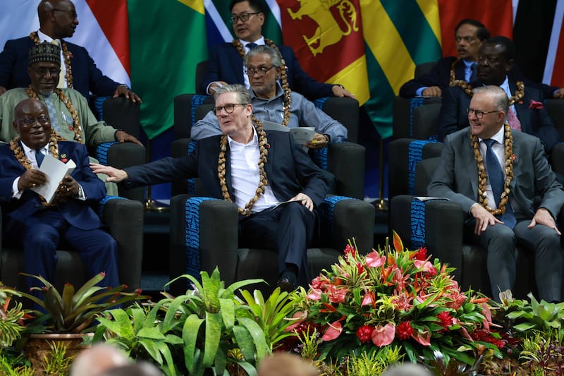 Prime Minister Sir Keir Starmer ahead of the opening speech by King Charles III at the Commonwealth Heads of Government Meeting in Apia, Samoa.