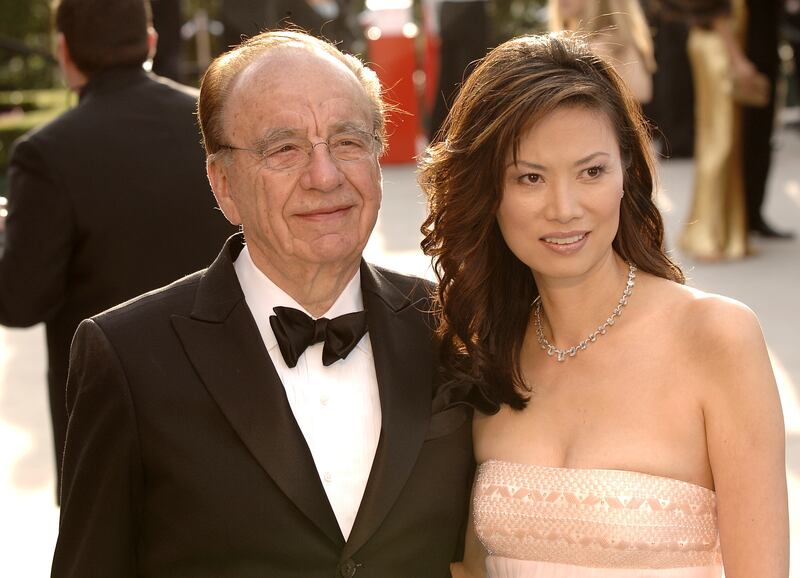 Rupert Murdoch and his then-wife Wendi Deng