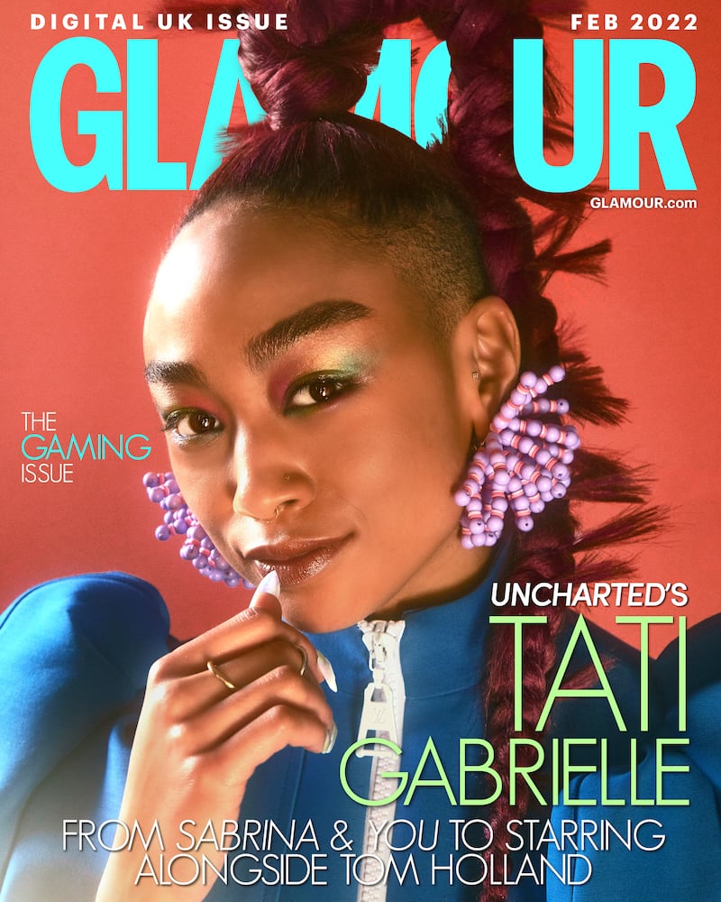 Tati Gabrielle on the cover of Glamour Magazine