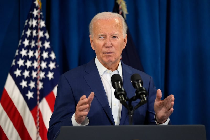 President Joe Biden condemned the shooting as ‘sick’ (Manuel Balce Ceneta/AP)