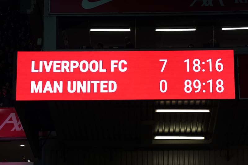 Manchester United have suffered heavy defeats on recent visits to Anfield, losing 7-0 in March 2023