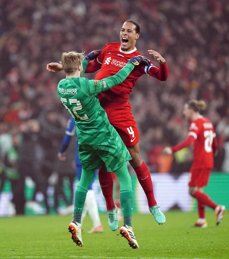 Liverpool keeper Caoimhin Kelleher is a two-time Carabao Cup winner