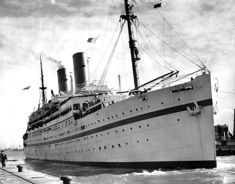 The HMT Empire Windrush arrived at Tilbury Docks in Essex in June 1948 and sank off the coast of Algeria in 1954