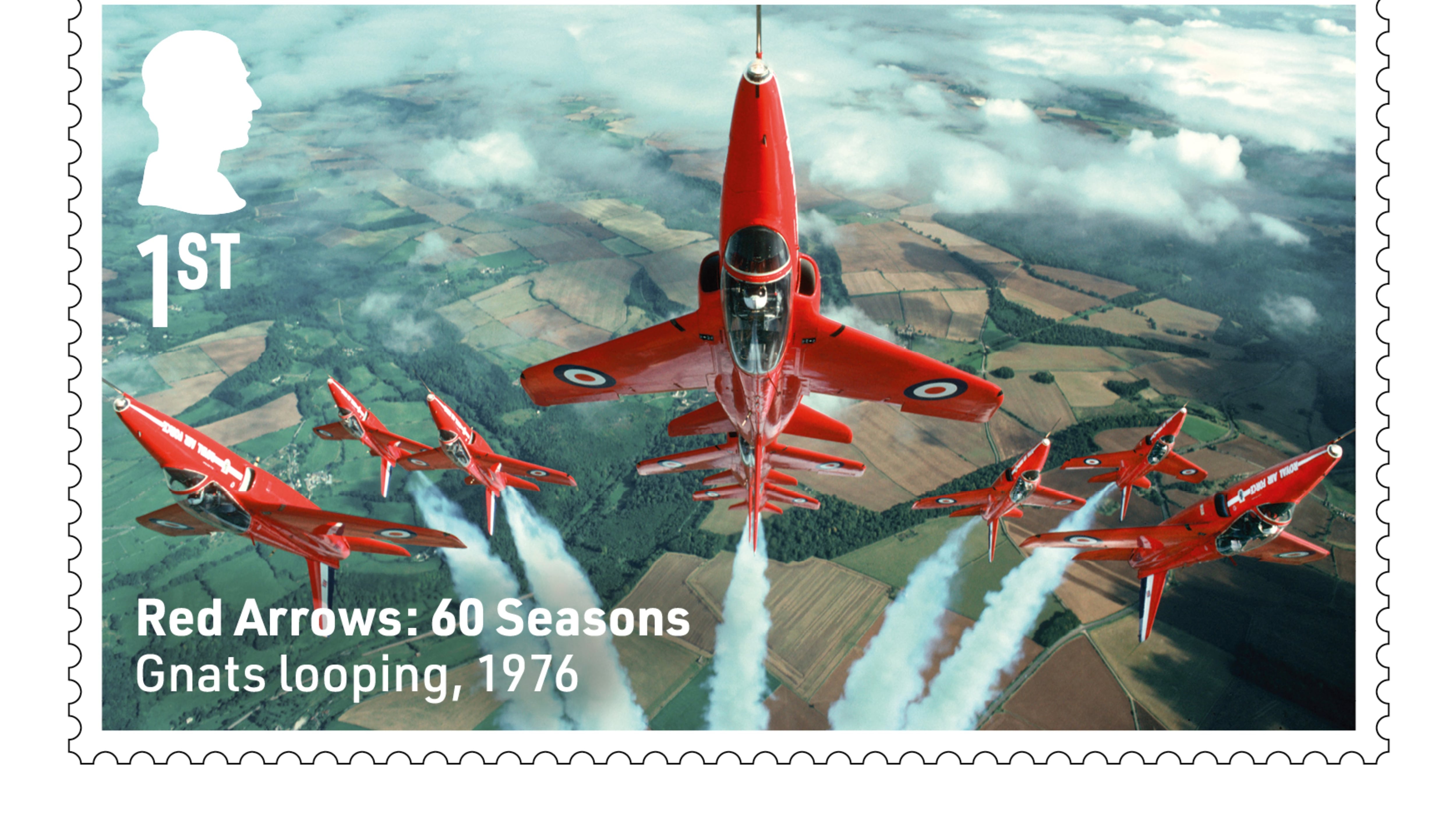 Royal Mail is launching a new set of stamps to mark the 60th display season of the Red Arrows