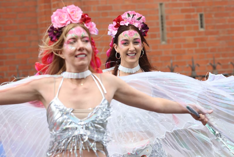 The Carnival Feile take place on the Falls Road in West Belfast on Saturday.
PICTURE COLM LENAGHAN