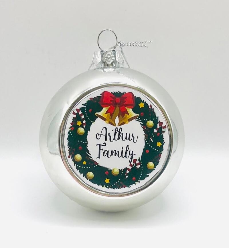 A personalised Christmas bauble from Create Gifts