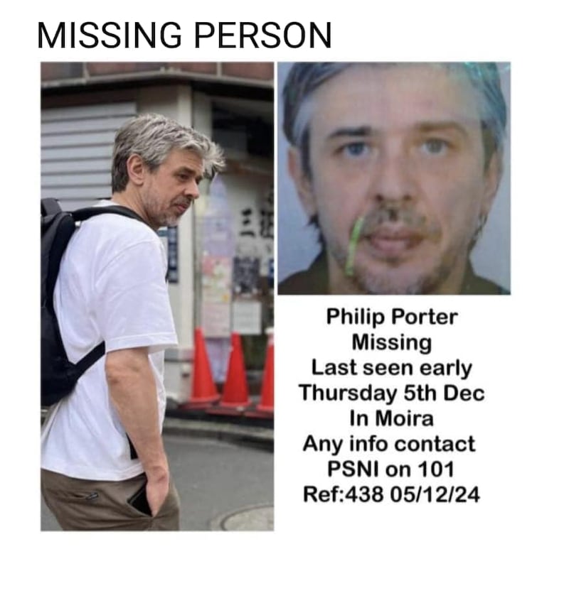 A missing person appeal for Philip Porter