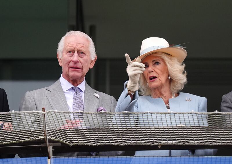 Charles and Camilla in the royal box