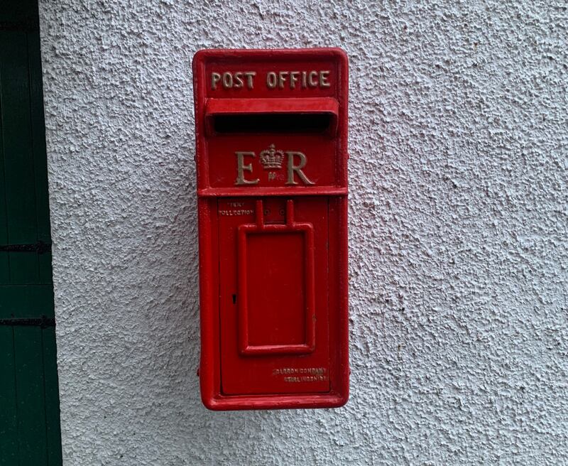 The post box’s door can be closed to hide the charger (Powered EVNI)