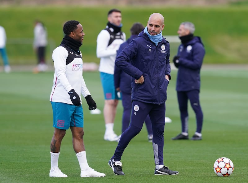 Raheem Sterling and Pep Guardiola enjoyed a good relationship at City