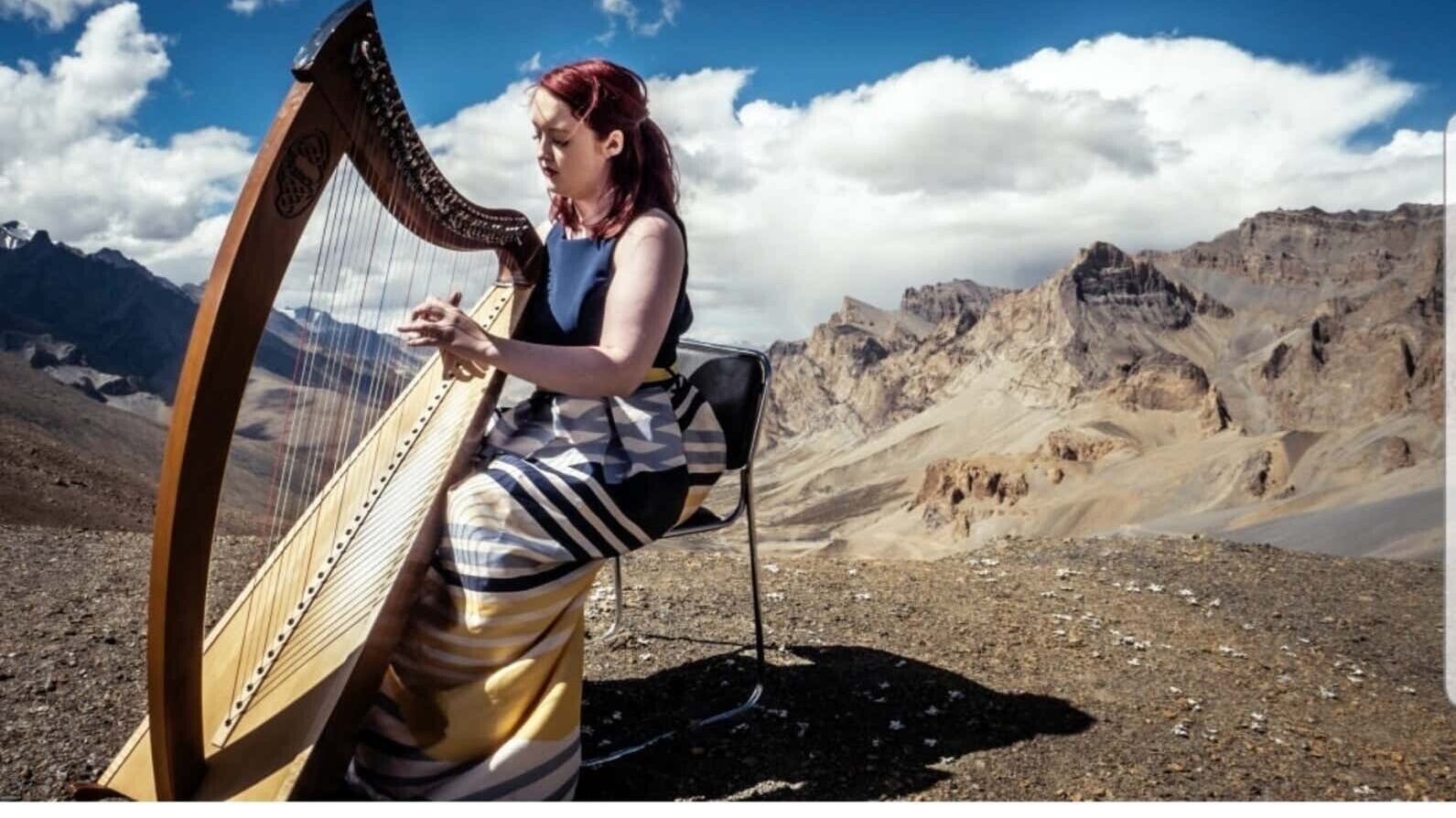 Siobhan Brady hopes to break a GWR she set in 2018 for the highest altitude harp performance.