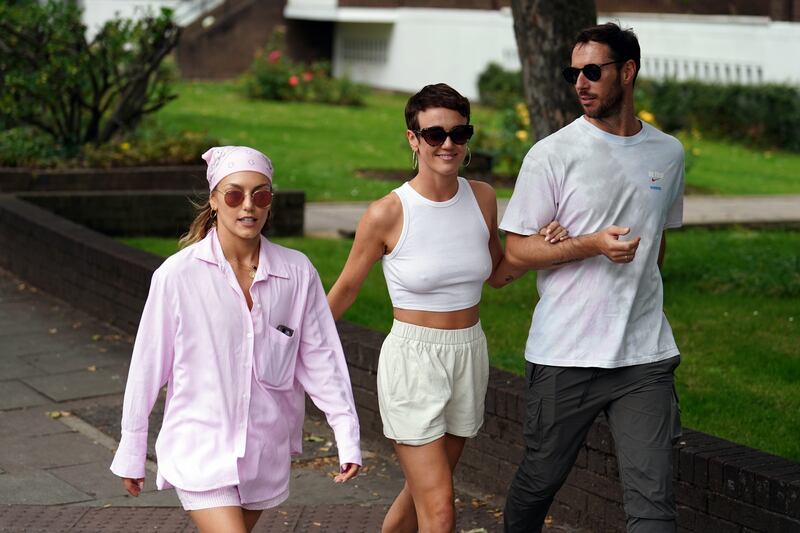 Strictly Come Dancing professional dancers Jowita Przystal (left), Lauren Oakley (centre) and Arduino Bertoncello