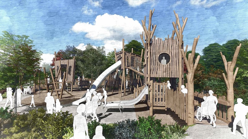 The designs for the renewed playground at the Diana, Princess of Wales Memorial Playground in Kensington Gardens