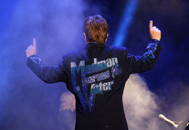 Elton John performing at Bestival on the Isle of Wight in 2013 (PA)