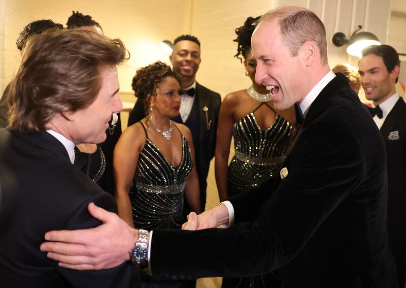 The Prince of Wales withTom Cruise, at the London’s Air Ambulance charity gala dinner