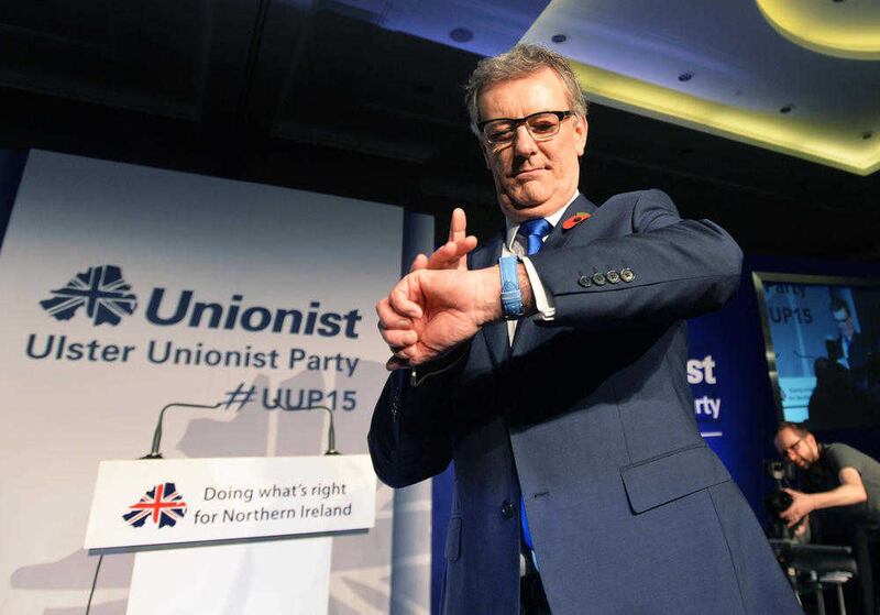 Mike Nesbitt at his 2015 party conference