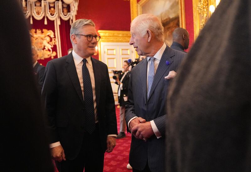 The King with Prime Minister Sir Keir Starmer