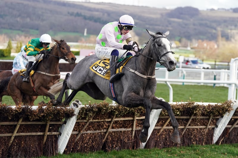 Lossiemouth ridden by Paul Townend on their way to winning the JCB Triumph Hurdle on day four of the Cheltenham Festival.