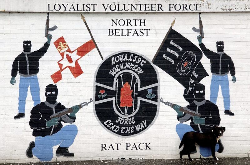 A Loyalist Volunteer Force (LVF) mural in Ballysillan, north Belfast
