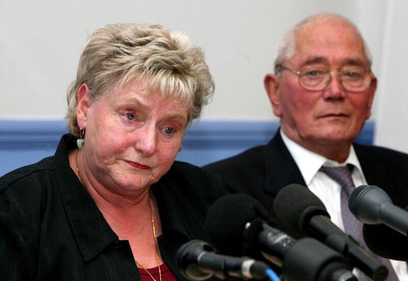 Ann Ming, mother of murdered Julie Hogg, and her husband Charlie