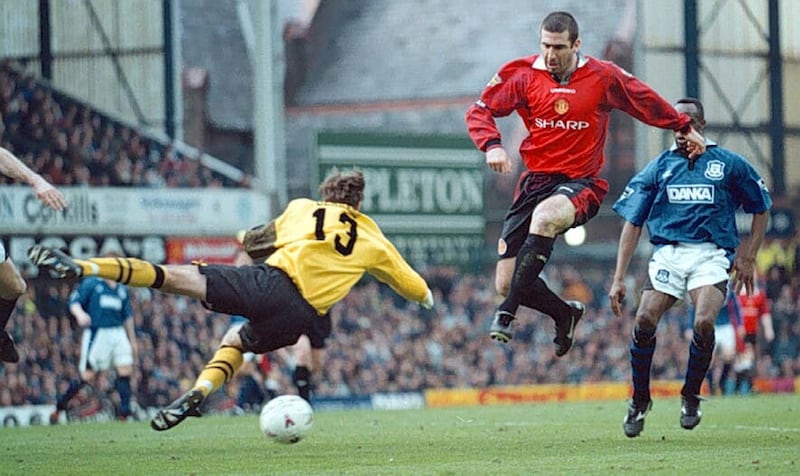 Eric Cantona in action (Dave Kendall/PA)