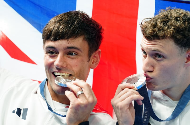 Tom Daley and Noah Williams won silver earlier on Monday