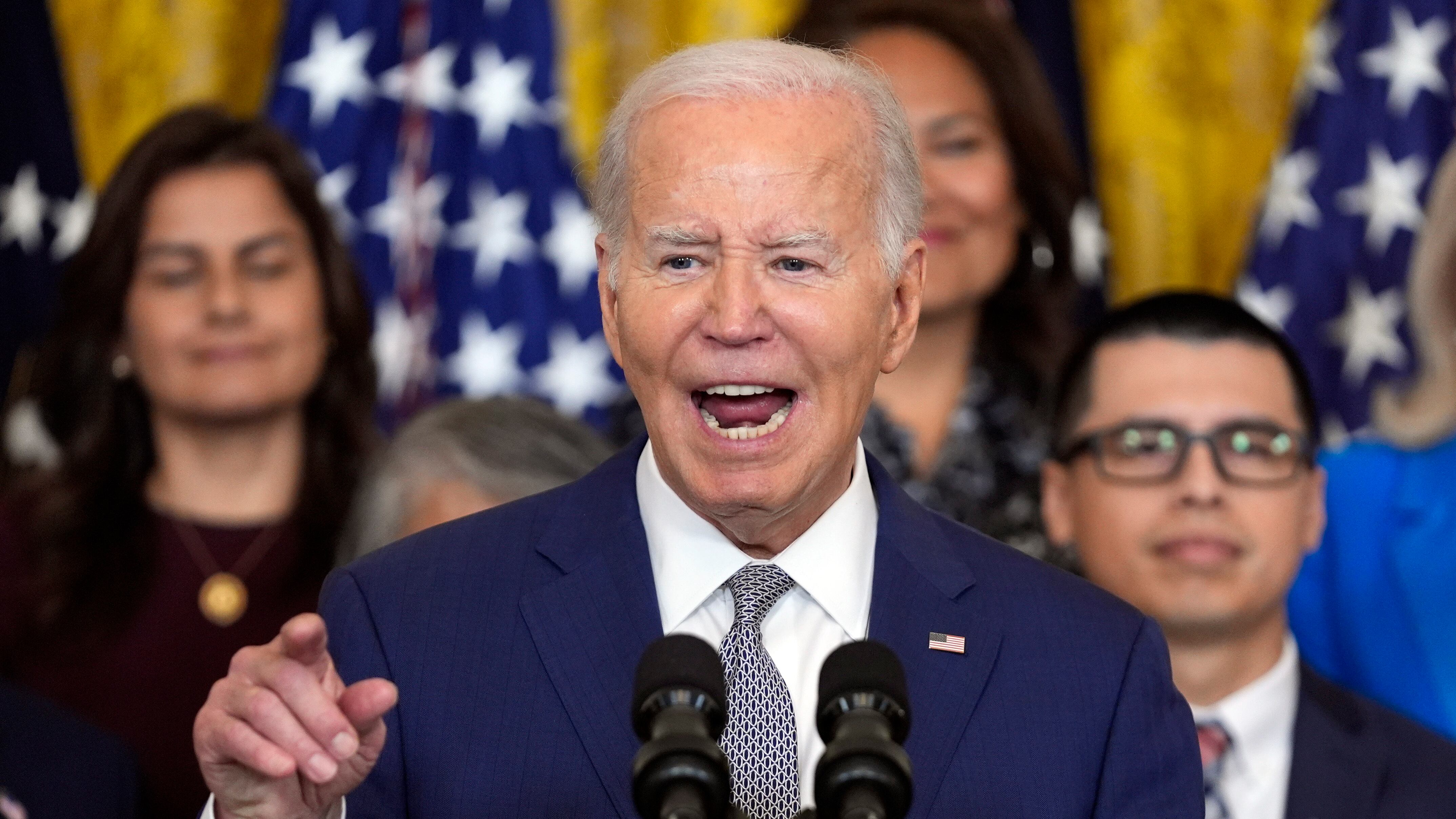 President Joe Biden is on a fundraising push ahead of this autumn’s presidential elections (AP)