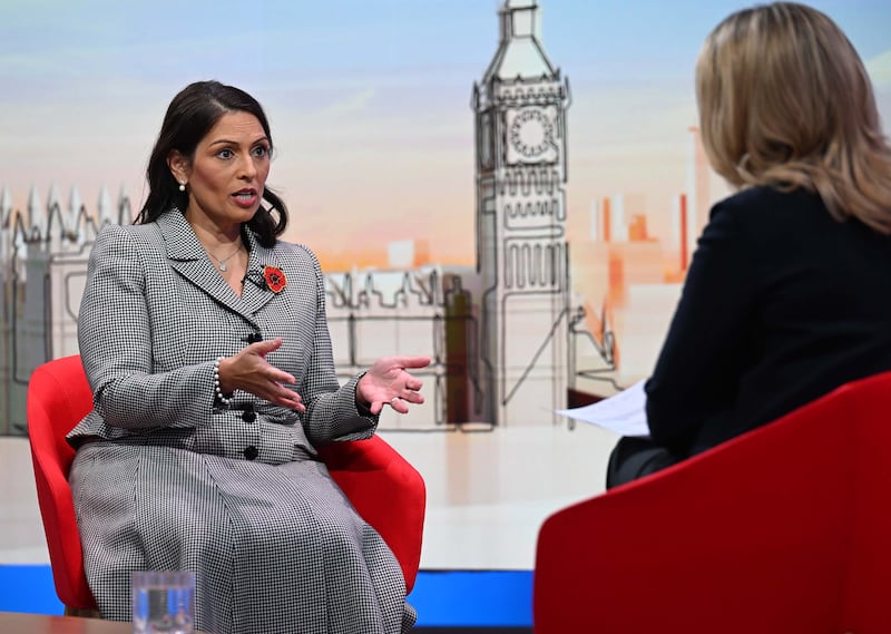 Shadow foreign secretary Dame Priti Patel said the Government should set out a pathway now for meeting the commitment