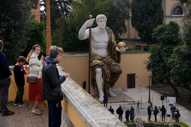 The statue was built using 3D technology (Andrew Medichini/AP)