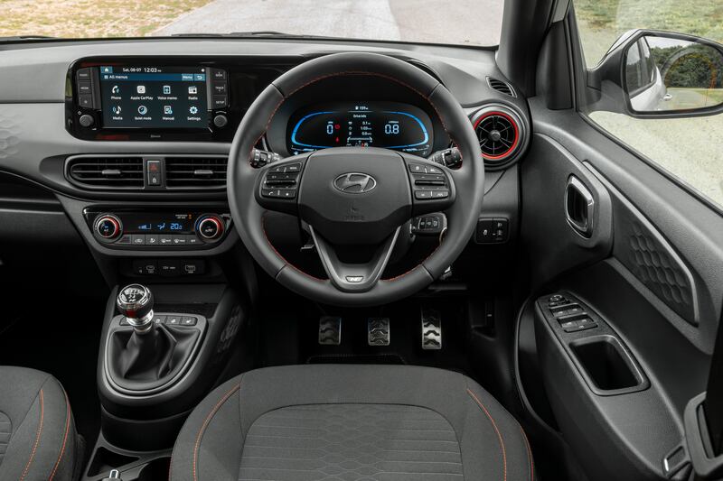 The i10’s interior is smart and modern. (Hyundai)