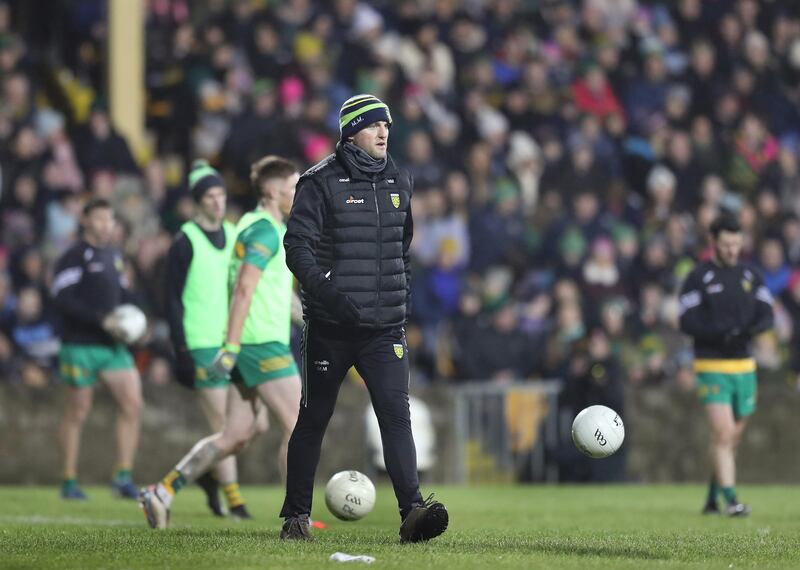 The returning Michael Murphy was held in reserve for Donegal's League opener against Dublin. Picture by Margaret McLaughlin