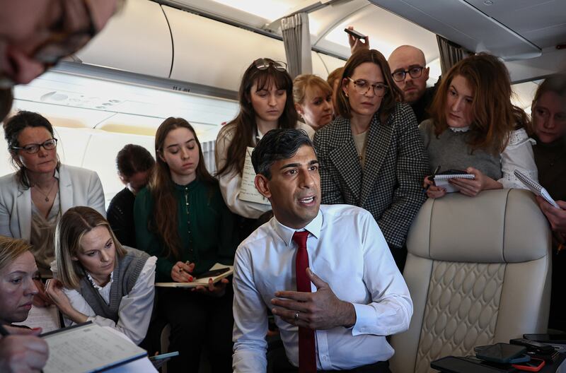 Prime Minister Rishi Sunak spoke about the English Channel tragedy during a flight to Poland