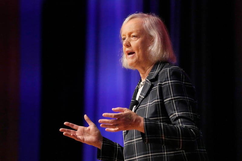 The trial is also expected to cast a spotlight on Meg Whitman, who was hired to become CEO of the company (Jeff Chiu/AP)