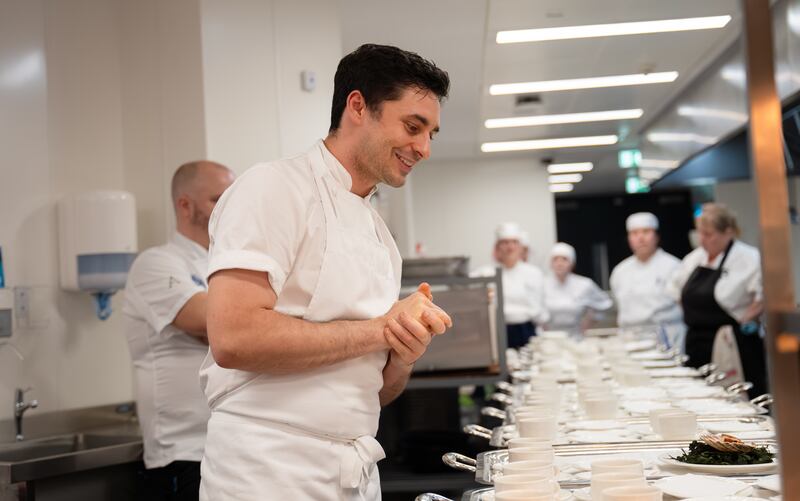 Chris McClurg, pictured in the kitchen at the Academy restaurant in November.