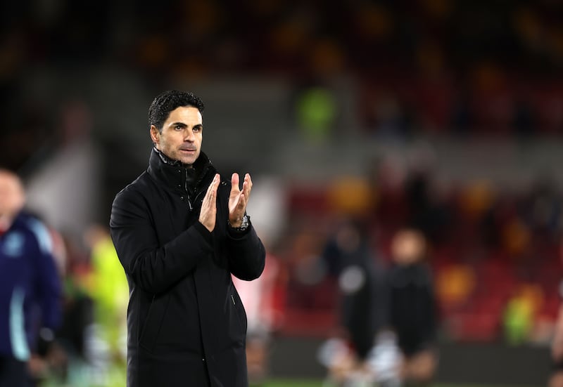 Mikel Arteta’s Gunners moved up to second