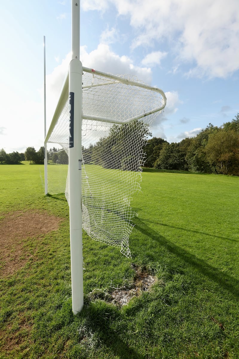 Henry Jones Playing Fields where the nets were damaged in an arson attack. Picture Mal McCann